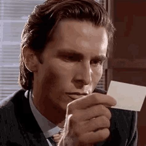 american psycho card reaction Memes - Imgflip