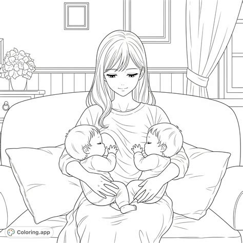 breastfeeding coloring pages coloringapp