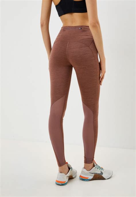 Тайтсы Nike W NK FAST TGHT MR NFS, цвет: коричневый, RTLABY628401 ...