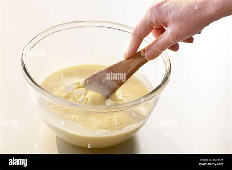 preparing  batter stock photo alamy
