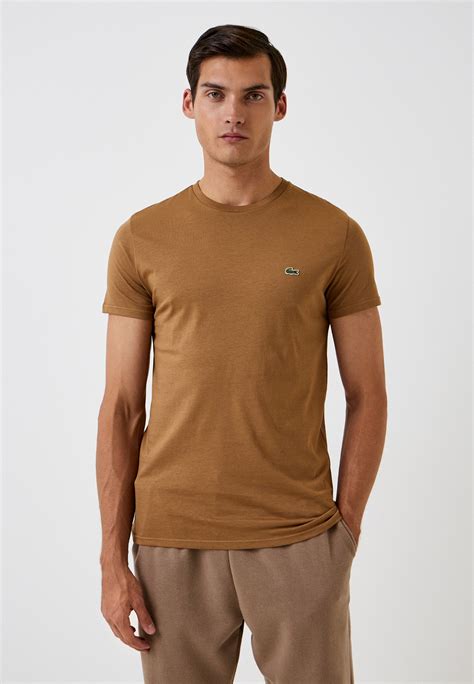 Футболка Lacoste, цвет: коричневый, MP002XM1U8VN — купить в интернет ...