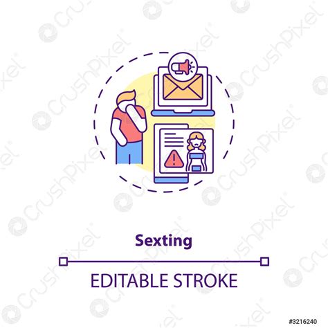 Sexting culture concept icon - stock vector 3216240 | Crushpixel