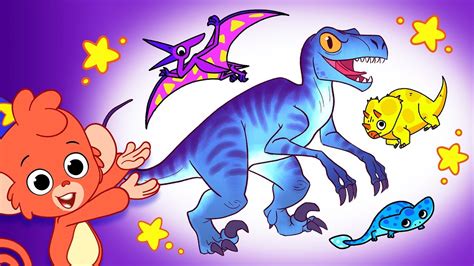 learn dinosaurs  kids dinosaur cartoon  trex triceratops