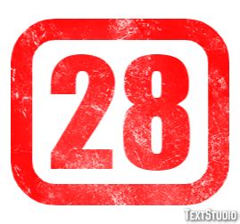 28 Text Effect and Logo Design Number