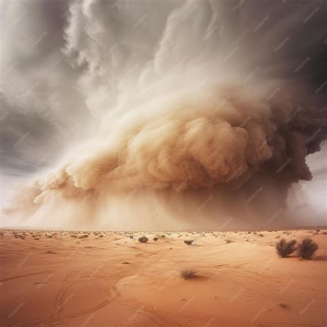 Premium AI Image | a dust storm in progress