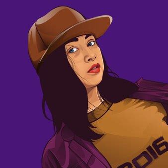 Premium Vector | Tomboyish woman, premium vector illustration