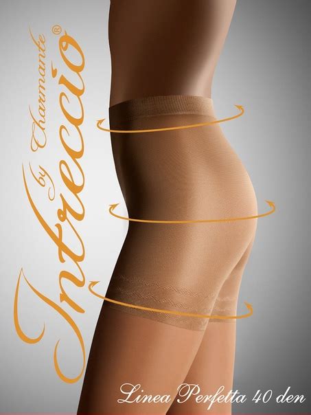 Эластичные формованные колготки Intreccio Linea Perfetta 40 den с ...