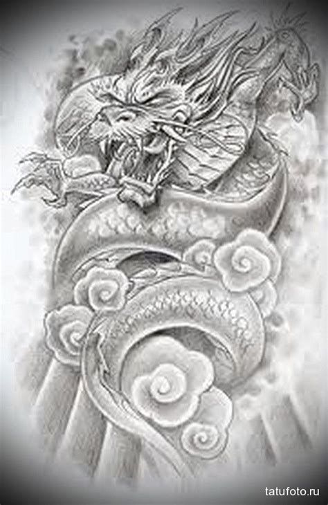 эскиз дракон на руке тату 4 - tatufoto.com | Japanese dragon tattoos ...