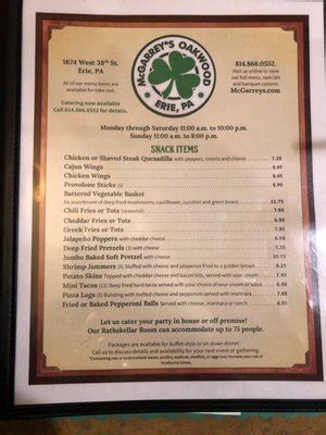 MCGARREY’S OAKWOOD CAFE - 27 Photos & 57 Reviews - 1624 W 38th St, Erie ...