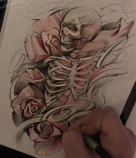 Эскизы черепов • Значение татуировки с черепом и скелетом | Skull art ...