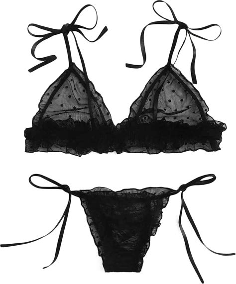 Women's Sexy Lingerie Set Lingerie Flower Sleepwear Thong Sexy G-String