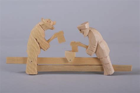 Игрушка. Мужик с медведем - Коллекция Пермской госудраственной ...