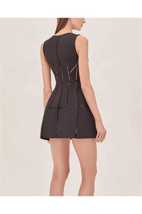 Alexis - Black Italie Short Dress | Mitchell Stores
