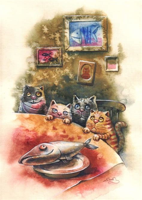 Pin by Роман Корольков on Котейки | Cat life, Painting, Illustrators