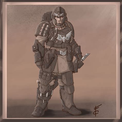 Guardsman - Art by Fabrizio Carminati - 40K Gallery