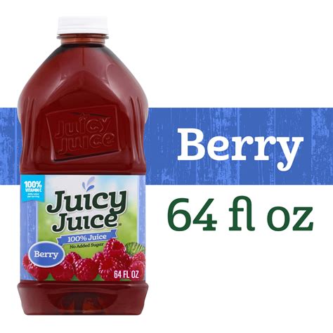 Juicy Juice Berry Juice, 100% Juice, 64 FL OZ Juice Bottle - Walmart.com