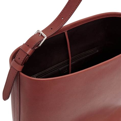 The Row | Medium N/S park brown leather tote bag | Savannahs