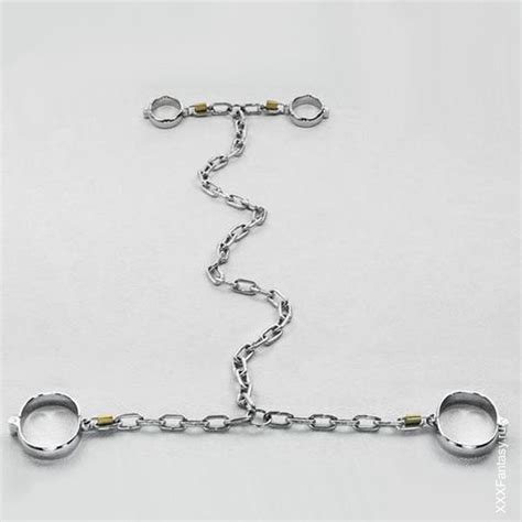 Металлические кандалы с цепью, БДСМ магазин