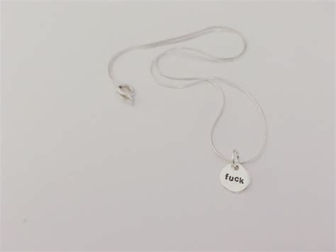 'fuck' necklace