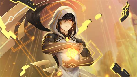 Zhongli Genshin Impact 4K #610e Wallpaper PC Desktop