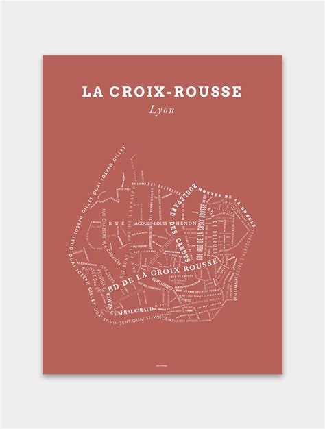Affiche Le Bon Plan – Croix Rousse Lyon Terracotta - Zébu