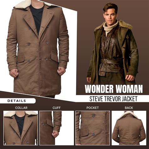 Steve Trevor Jacket - Wonder Woman Chris Pine Coat