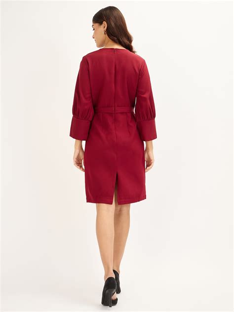 maroon color dresses 3