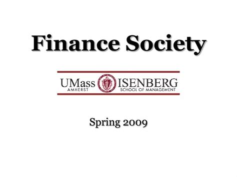 finance society powerpoint    id