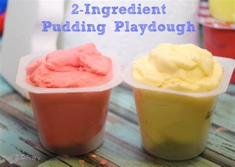 Two-Ingredient Pudding Play Dough | The TipToe Fairy