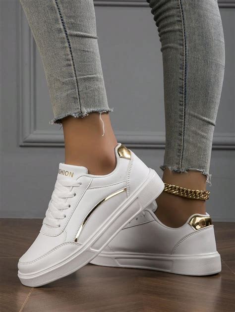 Women's Casual Sports Sneakers, Lightweight White Shoes | SHEIN USA