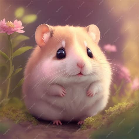 Premium Photo | Cartoon Hamster in dreamy style Generative AI