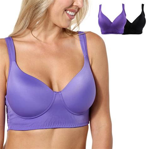 Rhonda Shear 2-pack Molded Cup Bra with Lace Back - 21045138 | HSN