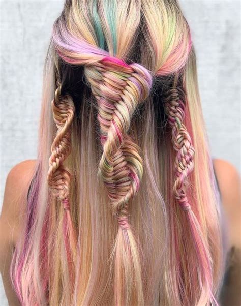 Moda Trenzas Con Cabello Suelto 14
