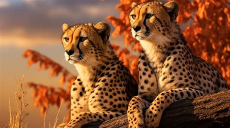 Premium AI Image | cheetah in the savanna