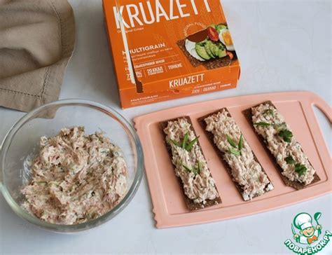 Нежная намазка на хлебцы – кулинарный рецепт