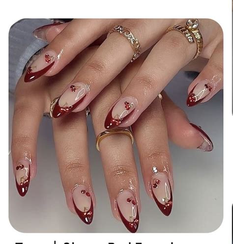 Pin by Hadassabassien on Nails inspire | Red nails, Gel nails, Cherry nails
