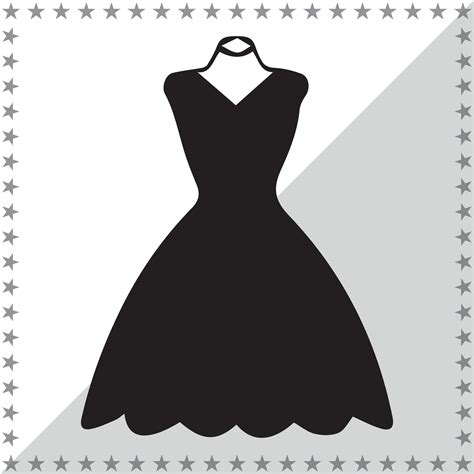 Dress Silhouette illustration, Dress Silhouette, Dress Silhouette art