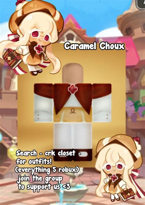roblox cookie run caramel choux cookie in 2024 | Cookie run, Cute ...