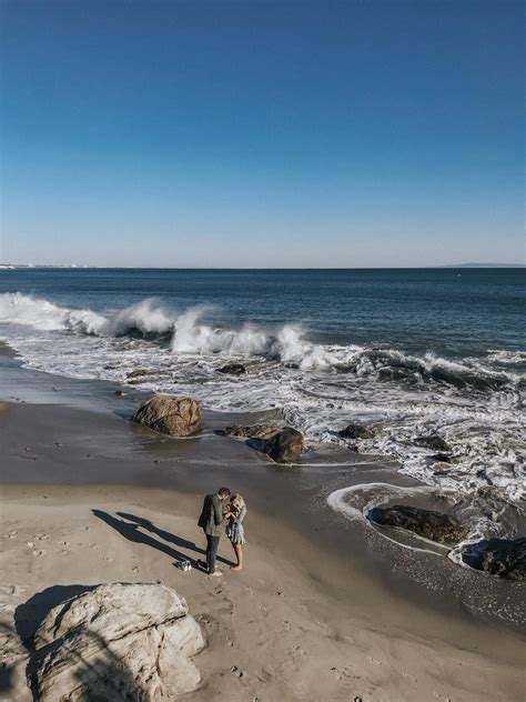 surprise beach engagement