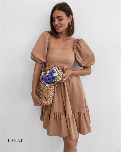Стильное платье бэби-долл | Stylish babydoll dress Larne | Платье бэби ...