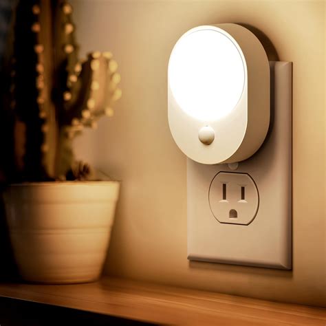 L LOHAS LED Plug in Night Light with Motion Sensor and Dusk to Down