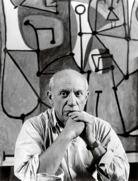 Pablo Picasso in front of The Kitchen ( La cuisine , 1948) in his rue ...