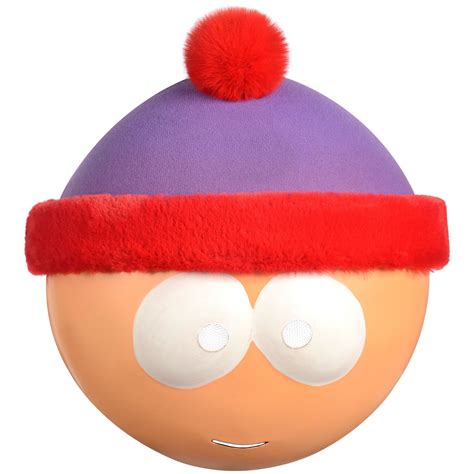 South Park Stan Marsh Face Mask, Purple/Red, One Size, Wearable Costume