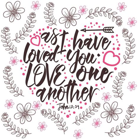 Love One Another Typography 180879 Vector Art at Vecteezy