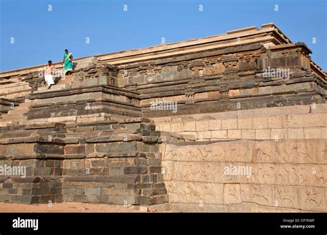 Mahanavami Dibba. Royal enclosure. Hampi. India Stock Photo - Alamy