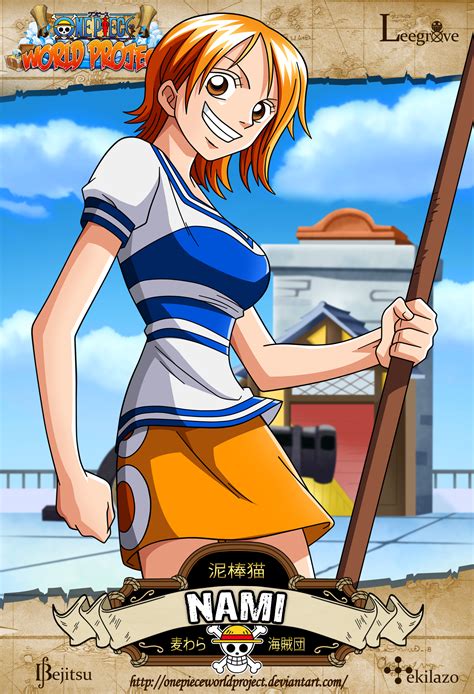 piece nami  onepieceworldproject  deviantart