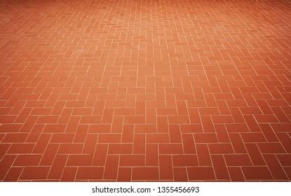 Close Organise Red Brick Floor Texture Stock Photo 1355456693 ...