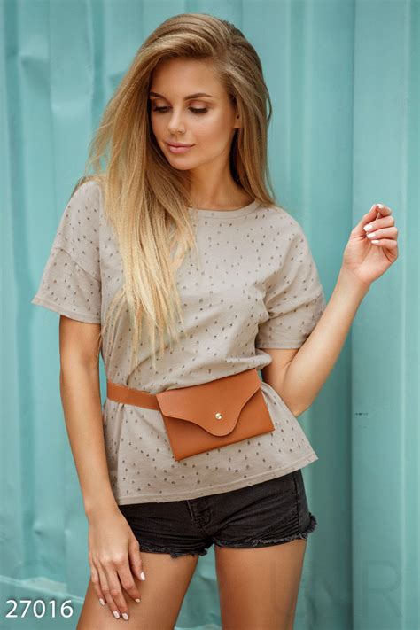 Свободная хлопковая футболка (№ 27016) ♡ Gepur - women clothes store