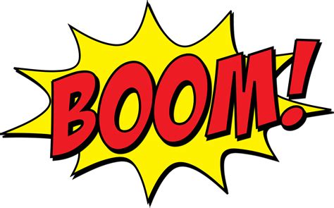 Boom Graphic Explosion Sound Effect Visual PNG Cutout | PNG All