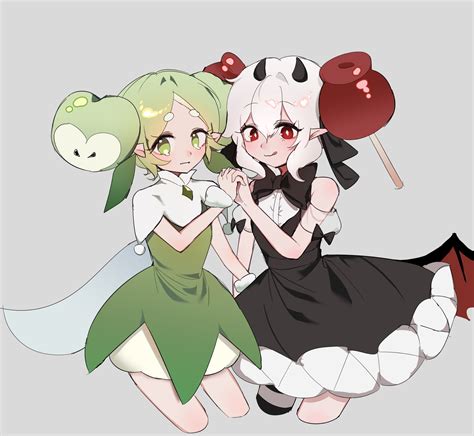 candy apple cookie and apple faerie cookie (cookie run and 1 more